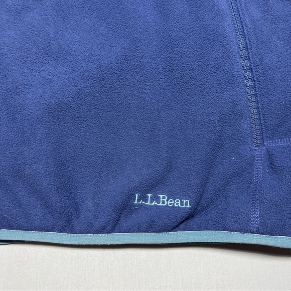 L.L. Bean Blue Fleece Vest with High Collar Men’s Size XXXL - Picture 2 of 12